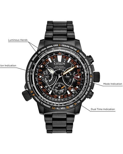 Citizen Satellite Wave GPS Eco Drive Limited Edition Black Watch CITIZEN